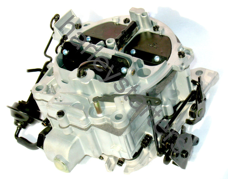 MARINE CARBURETOR 4BBL ROCHESTER 4MV QUADRAJET 454 7.4L MERCRUISER SILVER AND BLACK