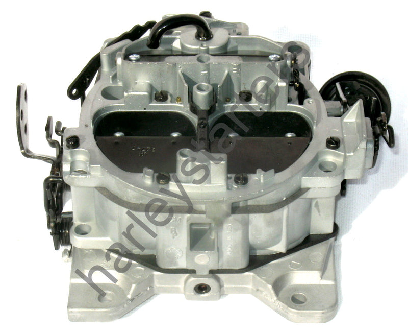 MARINE CARBURETOR ROCHESTER QUADRAJET MERCRUISER 502 8.2L BIG BLOCK SILVER AND BLACK