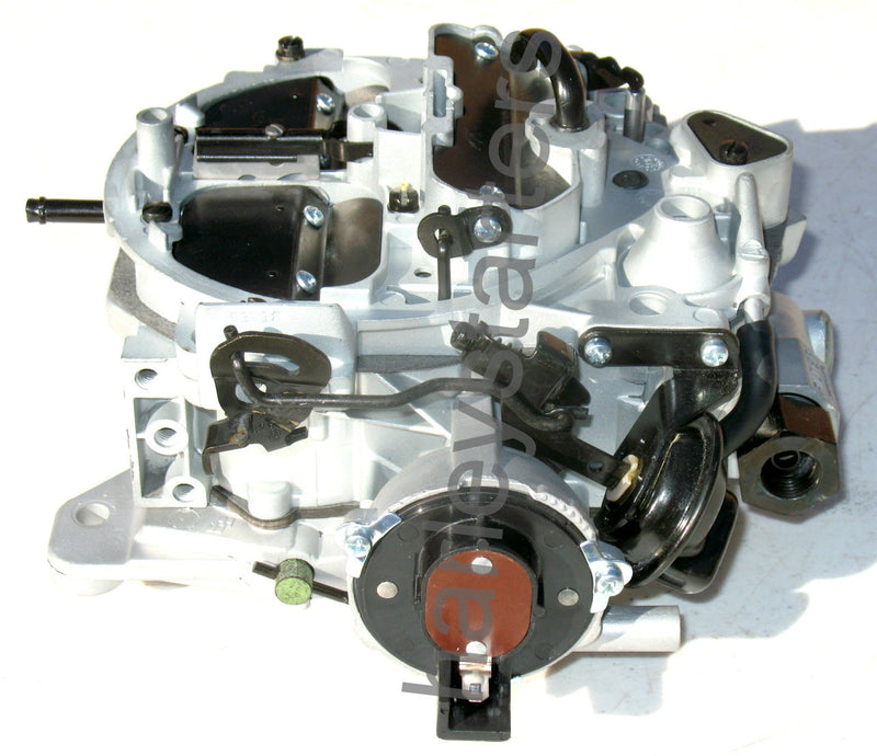 MARINE CARBURETOR ROCHESTER QUADRAJET ELECTRIC CHOKE SILVER AND BLACK