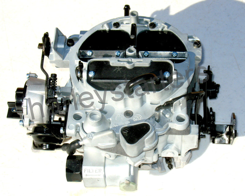 MARINE CARBURETOR 4 BBL QUADRAJET MERCRUISER 502 8.2 ELECTRIC CHOKE SILVER AND BLACK